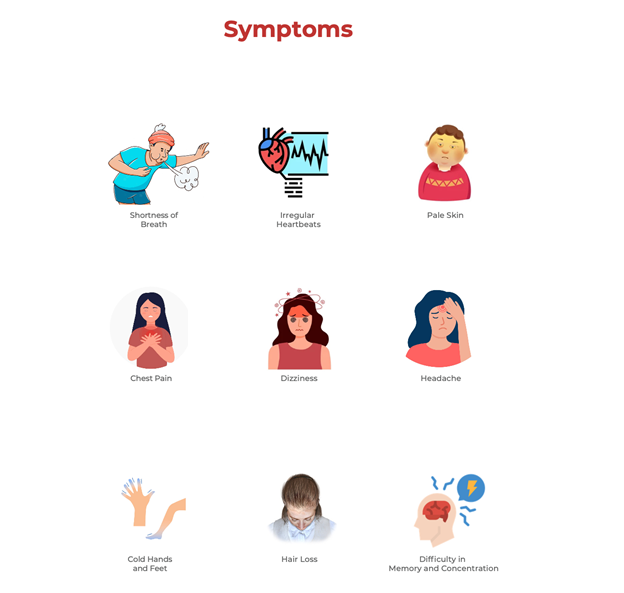 symptoms of Anaemia