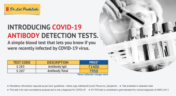 Covid 19 Antibody Detection Test Dr Lal Pathlabs